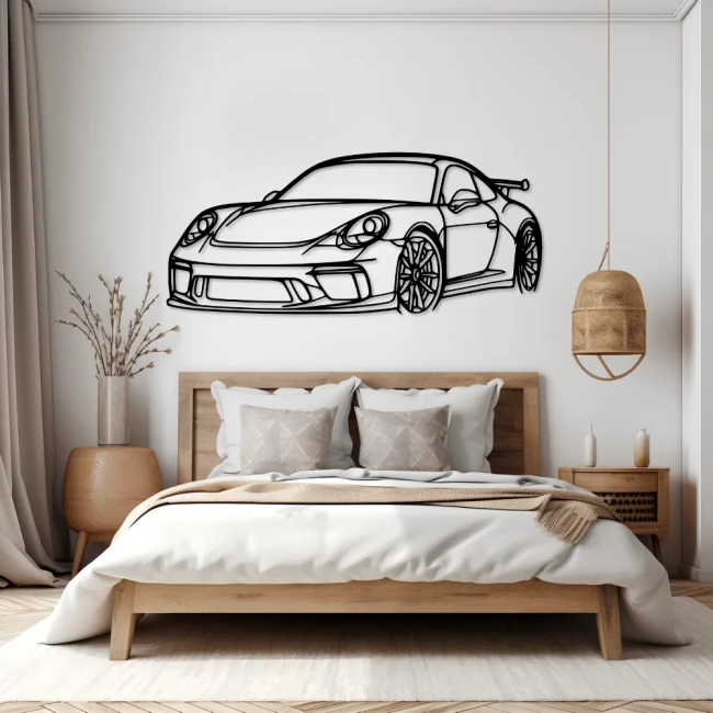 porsche-911-gt3-czarny-w-sypialni