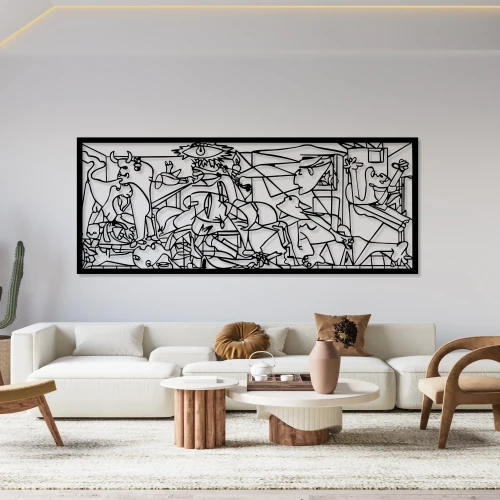 guernica-drewniany-azurowy-obraz-nowoczesny-salon