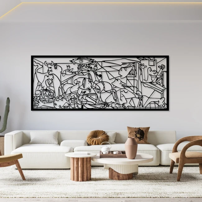 guernica-drewniany-azurowy-obraz-nowoczesny-salon