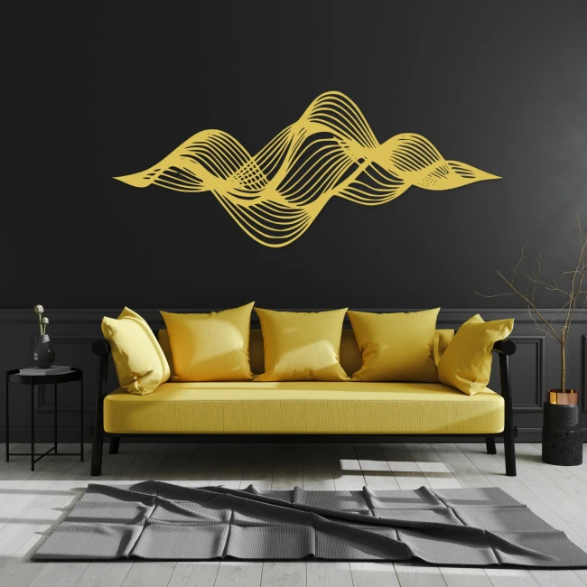 czarna-fala-drewniany-obraz-3d-zolty-czarna-sciana-sofa