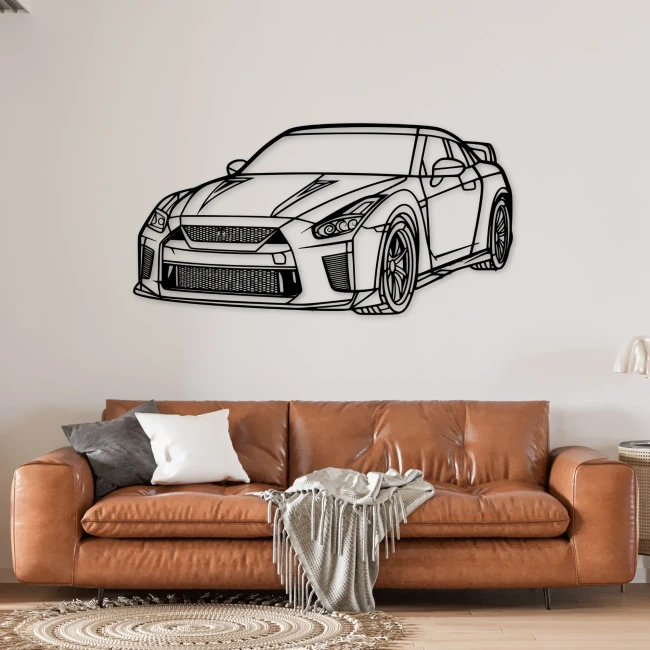 nissan-gtr-obraz-czarny-sofa-brazowa