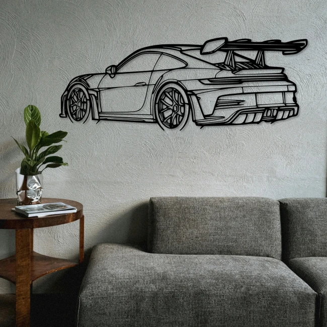 porsche-911-obraz-aranzacja-szara-sciana