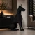 Drewniana figura dobermana 3D Doberman Strażnik – EYOKA